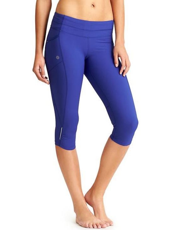 Athleta Pants - Athleta Dobby be Free Capri Leggings Purple Sapphire size small